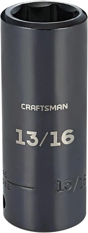 CRAFTSMAN Deep Impact Socket, SAE, 1/2-Inch Drive, 13/16-Inch (CMMT16062)