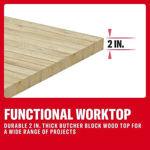 CRAFTSMAN 54 in. Butcher Block Work Surface (CMST35401)