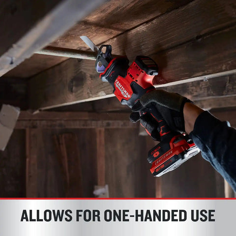 CRAFTSMAN V20 Cordless Reciprocating Saw, 2,800 SPM, Bare Tool Only (CMCS340B)