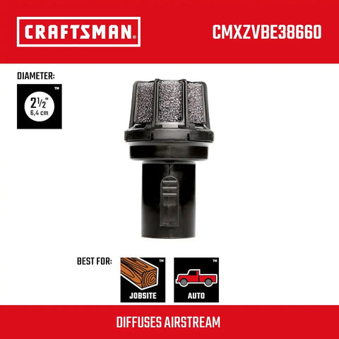 CRAFTSMAN CMXZVBE38660 2-1/2 in. Diffuser Wet Dry Shop Vacuum Attachment