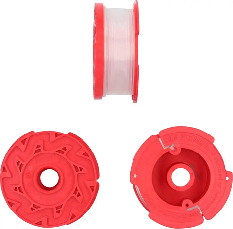 CRAFTSMAN Genuine OEM String Trimmer Line, Weed Eater and Weed Wacker String, 0.065- Inch, 30-Feet of Replacement Spool, 3-Pack Spools (CMZST0653)