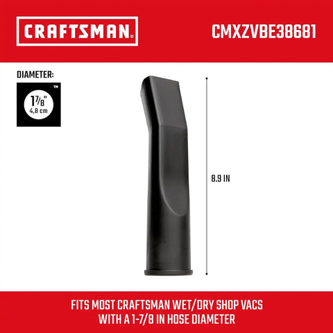 CRAFTSMAN CMXZVBE38681 1-7/8 in. Car Nozzle Wet Dry Shop Vacuum Attachment