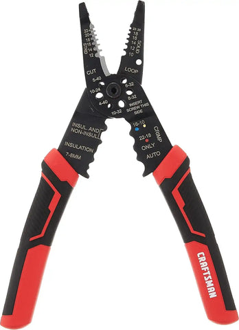 CRAFTSMAN CMHT81714 8" WIRE STRIPPER, CUTTER, CRIMPER