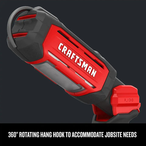 CRAFTSMAN V20 LED Work Light, Cordless Handheld Portable Led Light, 350/700 Lumens Hanging Work Light, Tool Only (CMCL050B)