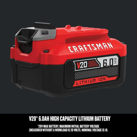 CRAFTSMAN V20 6Ah Lithium Ion Power Tool Battery (CMCB206)